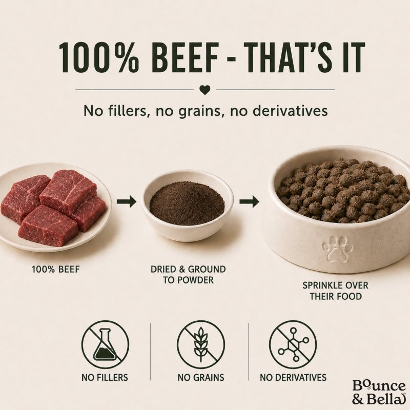 100% Beef Food Topper for Dogs (160g)