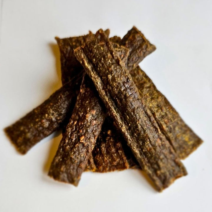 **Discounted Multipack** - 5 Packs for only £14.45 - Natural Venison Strips, low fat chews for all ages - 5 Pack