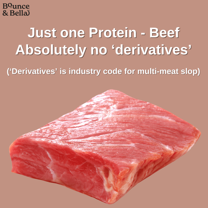 Gourmet Dog Sausages - Beef with Sweet Potato & Spinach, 200g