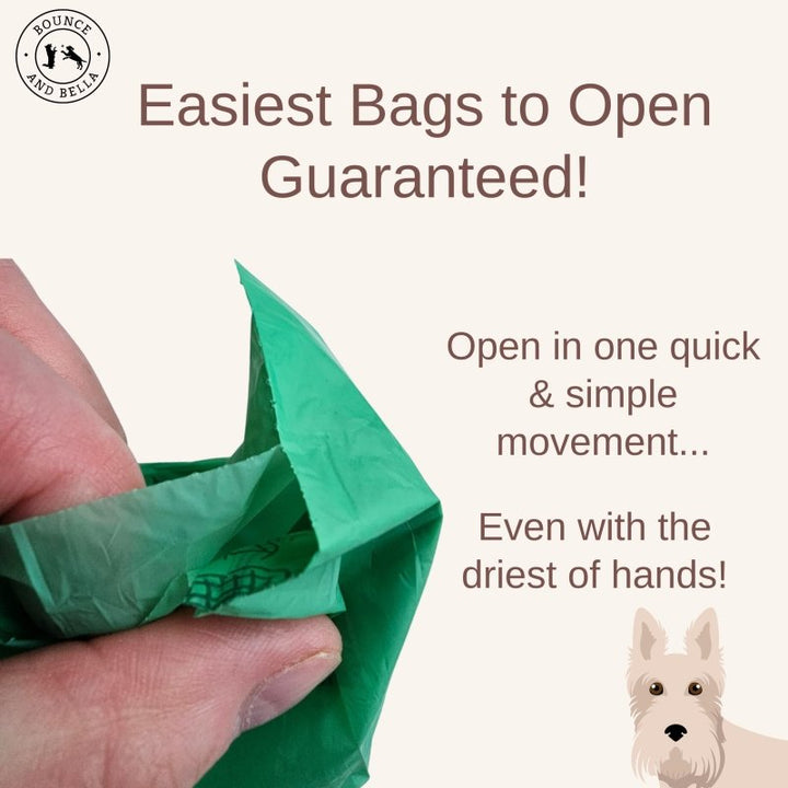 Dog Poo Bags (200 bags - £0.06 per bag) - Genuinely Biodegradable &amp; Compostable, EN13432 Certified